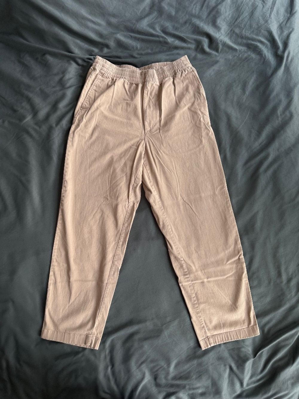 Uniqlo Tan/Khaki Cotton Easy Pants, Size S, 27-30 inch